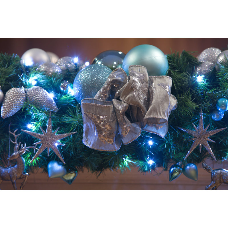 135cm Lighted Faux Pine Garland with Lights