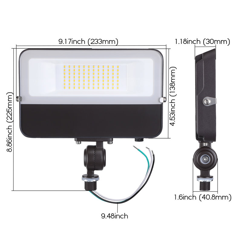 LED Security Flood Light for Landscape Wall Washing 5000K Daylight