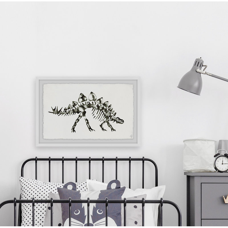 Remigio «Stegosaurus Skeleton», reproduction encadrée, H 8 po x l 12 po x P 1,5 po