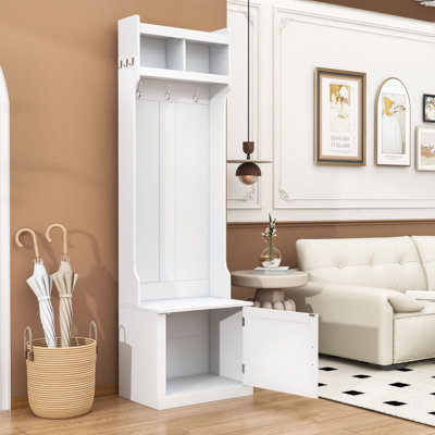 Stylish Entryway Cabinet – Hall Tree with Versatile Storage by Red Barrel Studio