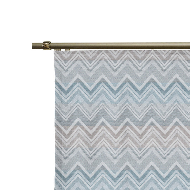 Kurtus Room Darkening Single Curtain, 60 W x 225 D cm, Blue/Grey