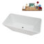 Baignoire autoportante 63 "avec drain interne Streamline-112235266