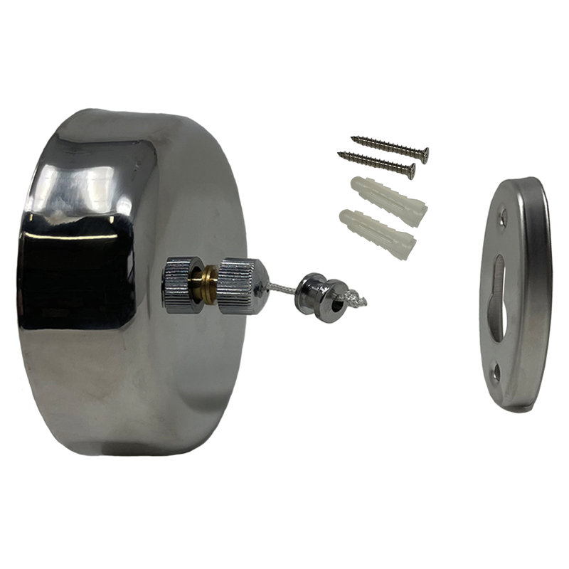 Chrome-Plated Steel Retractable Clothesline for Ceiling Mount