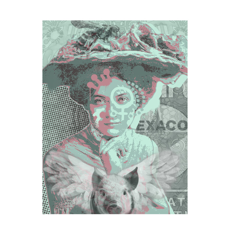 Stangland - chérie du rodéo sur toile, H 19 po x l 14 po x P 2 po