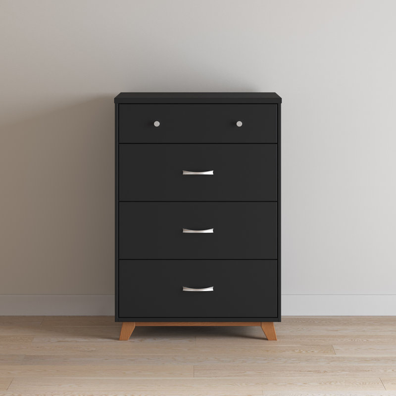 Soho 4 - Drawer Chest, Black/Natural
