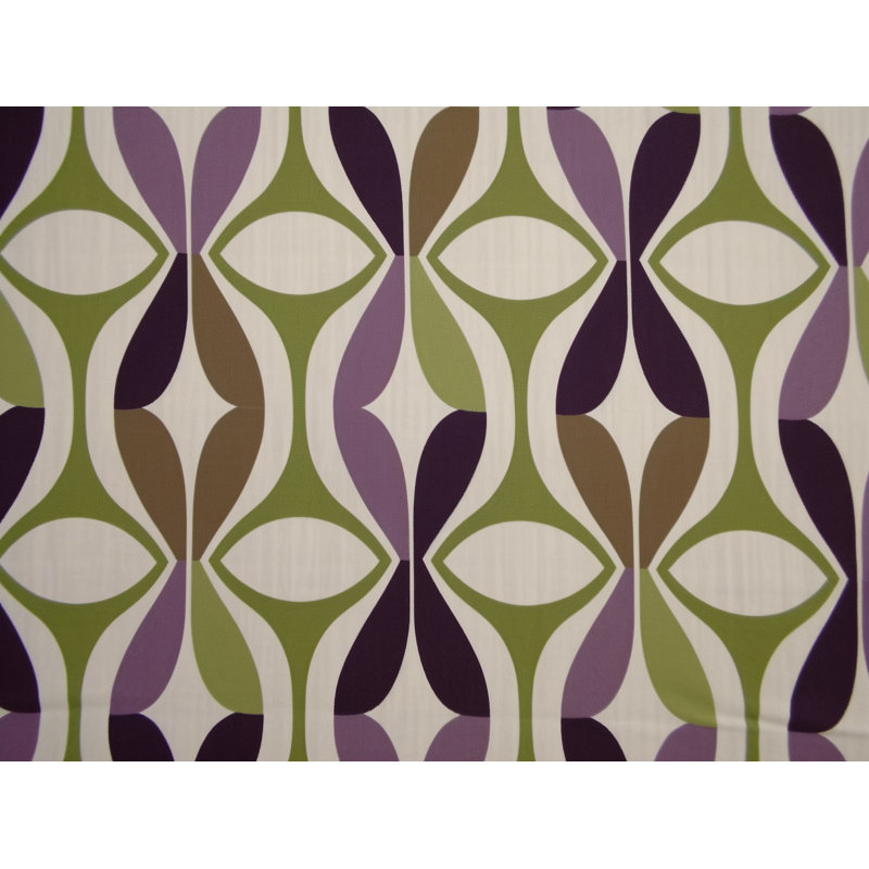 Funky Bedding, Green/Purple Geometric, Queen Comforter