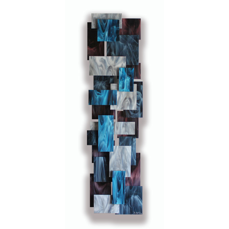 Electric Handmade Modern Abstract Wall Decor on Glass