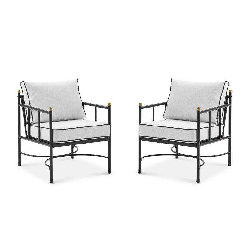 Pertti - Person Patio Conversation Set with Cushions