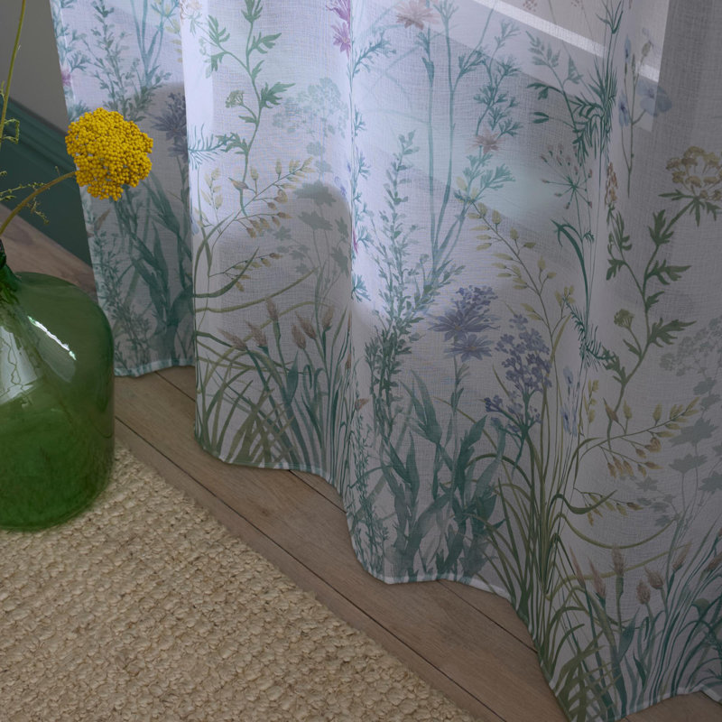 Arianna 100% Recycled Polyester Sheer Sliding Panel Single Panel, 140cm Width x 182cm Drop
