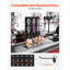 Présentoir de table perforé pour table, rangement compact en acier noir pour les accessoires de comptoir et la disposition des outils