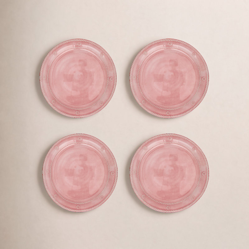 Berry & Thread Melamine Dessert/Salad Plate, Coral