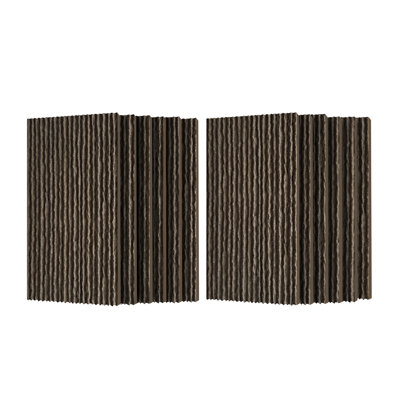 Panneaux muraux 3D en fausse pierre, panneau de lambris en polyuréthane 12 pièces pour décoration murale intérieure, ignifuge, léger et imperméable, 47,24 po x 23,62 po, espace de pierre coulant noir pour mur de télévision, bureau, salon