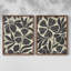 Linocut Garden I-Premium, impression encadrée - prête à être accrochée - aucun clou requis - aucun clou requis-657673906-657673904