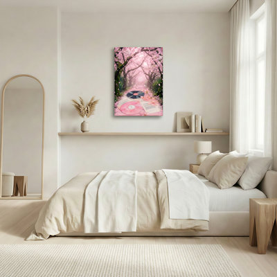 Art mural sur toile Gallery Wrap pour le salon, la chambre à coucher, le bureau ou le vestibule - Décoration murale décorative avec fleur de cerisier