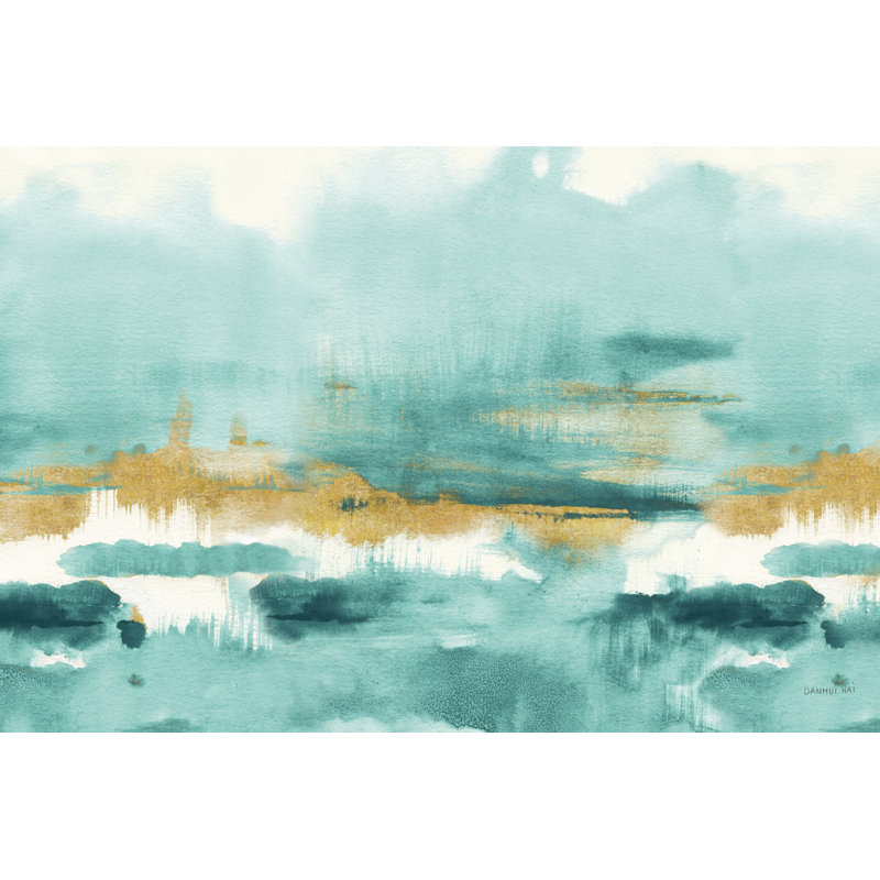 Blue Saffron III by Danhui Nai - Wrapped Canvas Painting, 20cm H x 30cm W