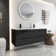 Bathilde 48" Wall-Mount Double Bathroom Vanity with Resin Top