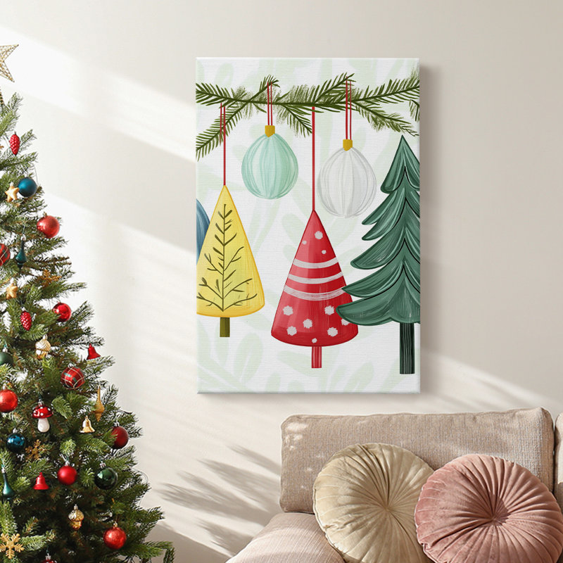 Art des Fêtes de Noël - Toile tendue avec châssis CCLxx, H 60 po x l 40 po