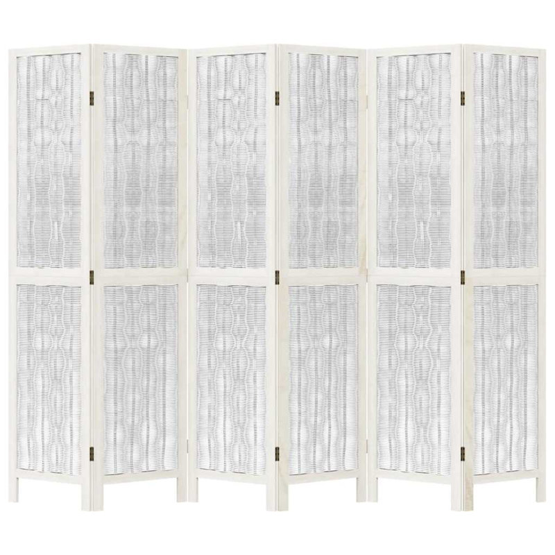 Alexzavier Solid Wood Accent Room Divider, Dark Brown, 180cm H x 215cm W