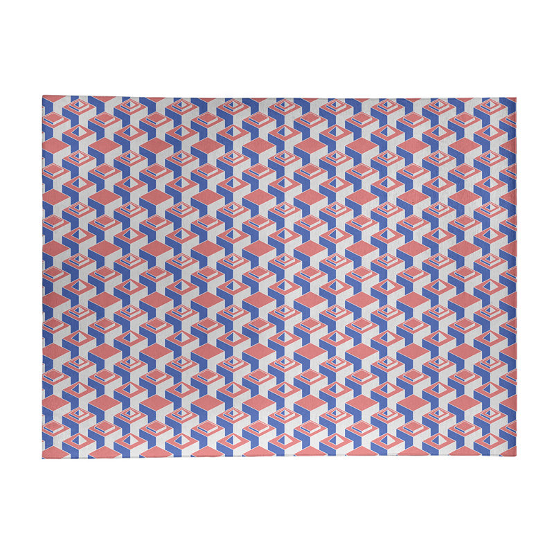 Tapis de zone mauve/orange light skyscrapers, Rectangle 8 pi x 10 pi