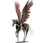 24 "H, statue de cheval en métal faite à la main, sculpture de cheval volant grec Pégase-1359996781