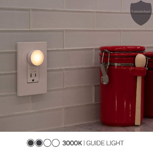 Lights by Night Glo Dot Automatic LED Night Light, War White (Set of 10)