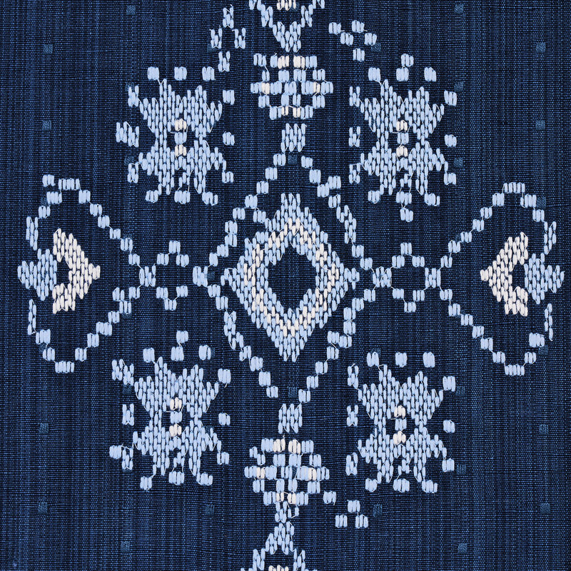 Nadira Embroidery Fabric, Indigo