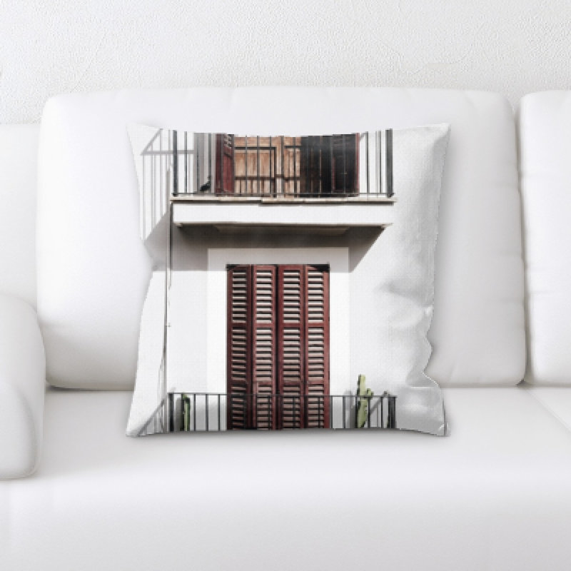 Microsuede Reversible Throw Pillow