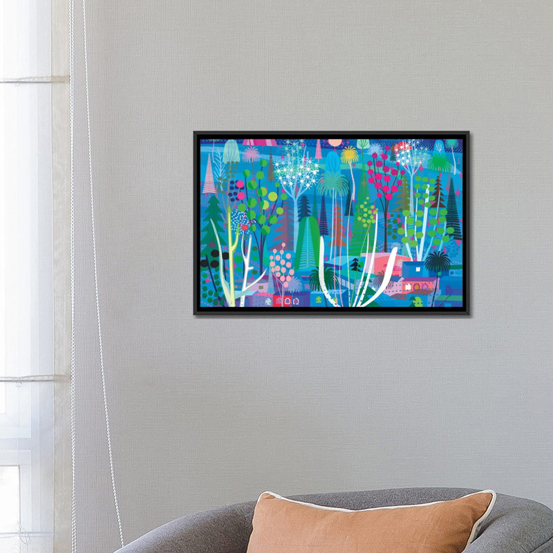 « rêve of égypte », reproduction d’impression sur toile, H 18 po x l 26 po x P 1,5 po, Toile avec cadre noir, Pas de tapis