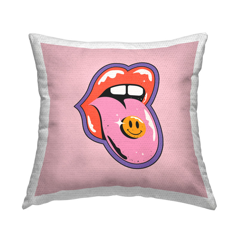 Coussin d'extérieur Lips & Tongue