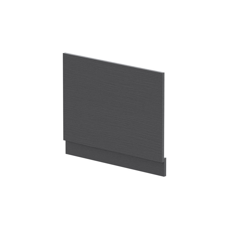 700Mm Bath End Panel & Plinth, Graphite Grey