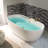 72'' x 35.375'' Freestanding Acrylic Double Ended Bathtub with Wide Rim,  - Available in Glossy White/Black, with 5 Finish Options for Trim-89730980-109946885