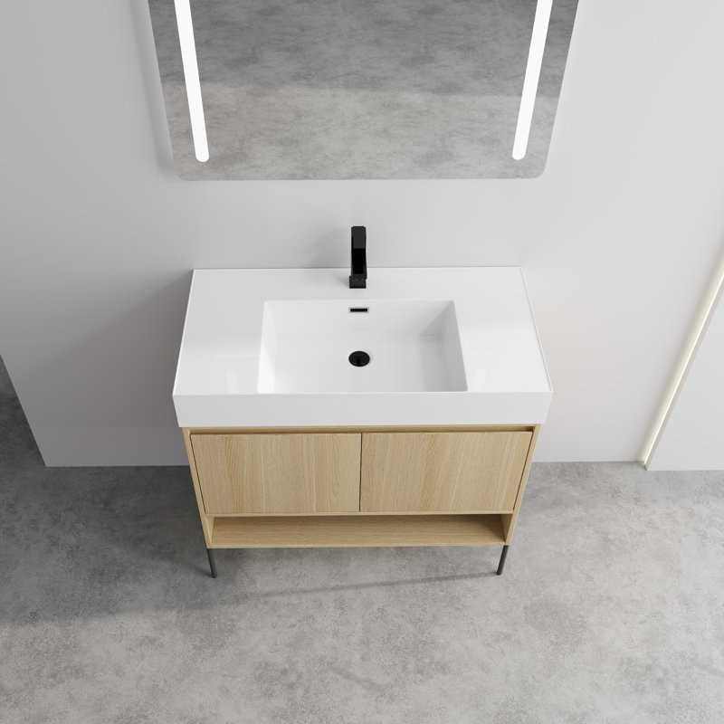 Ensemble de meuble-lavabo simple avec plateau 35,44 Andee