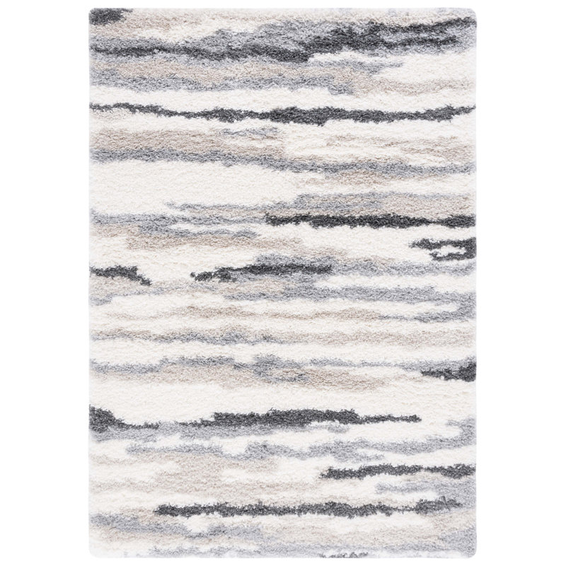 Fontana Shag 800 Performance Striped Rug, Rectangle 5'3" x 7'6"