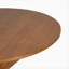 Table de salle à manger ronde de style campagne moderne, cerisier