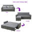 Canapé-lit convertible 3-en-1, canapé-lit moelleux en tissu de 77 po avec dossier réglable, canapé modulaire gris pour petit espace, lit escamotable jusqu'à 73 po