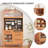 33.46"Solid Wood Pine Brown Sideboard