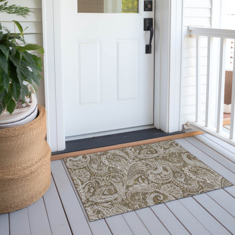 Cresley Paisley Indoor / Outdoor Rug, Rectangle 1'8" x 2'6"