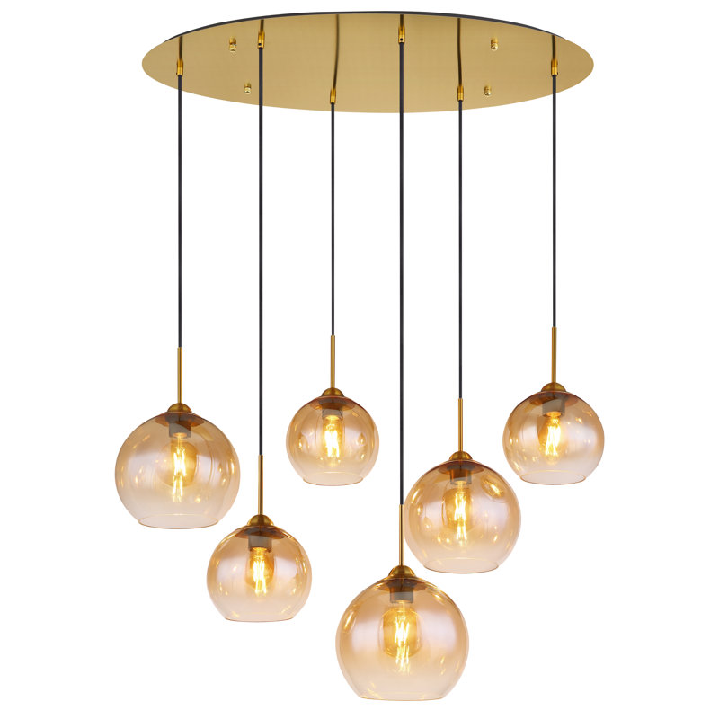 Aylesworth 6 - Light Brass Pendant