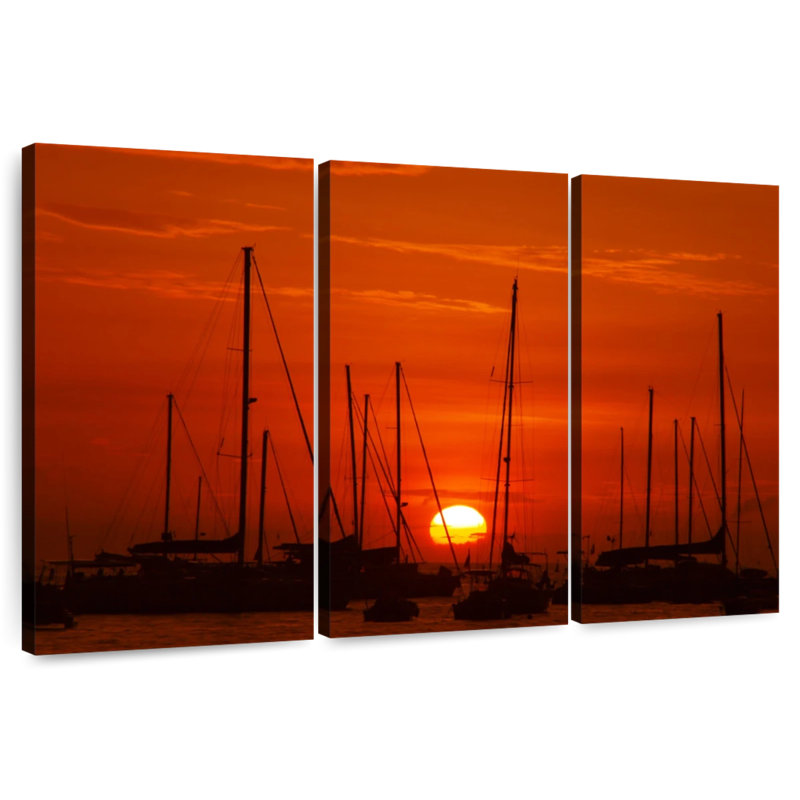 Mehar Saint Barthelemy Sailboats, 42" H x 65" W