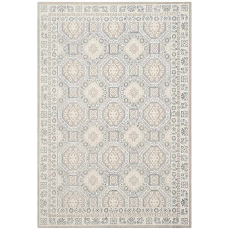 Tapis à motif géométrique Patina Performance, Rectangle 4pi x 6 pi