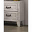 Table de chevet avec finition blanche délavée et élégante table de chevet 1pc