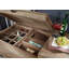 Nature Solid Wood Floor Wine Bottle Rack in Grey