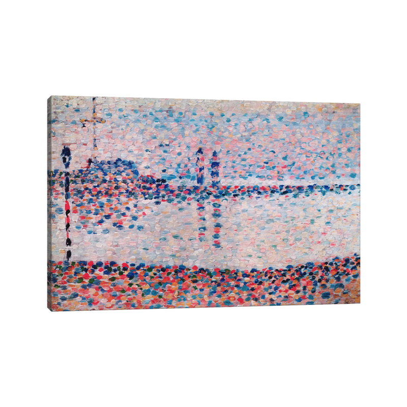 Study For The Channel At Gravelines by Georges Seurat - Wrapped Canvas Print