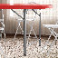 Table pliante en plastique de 5 pi, table de salle à manger pliante ronde avec poignée de transport pour l'intérieur et l'extérieur-108830598-108830599