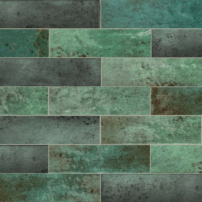 Ibiza 2" x 10" Ceramic Brick Look Subway Wall & Floor Tile
