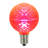Vickerman G50 LED Pink Faceted Replacement Bulb, E17/C9 Nickel Base .45 Watts, Dimmable, 10 Bulbs Per Pack