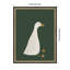 «Goose Dark Green» par Molly Dillon de The Lil Dills Shop, reproduction d'art sur toile encadrée