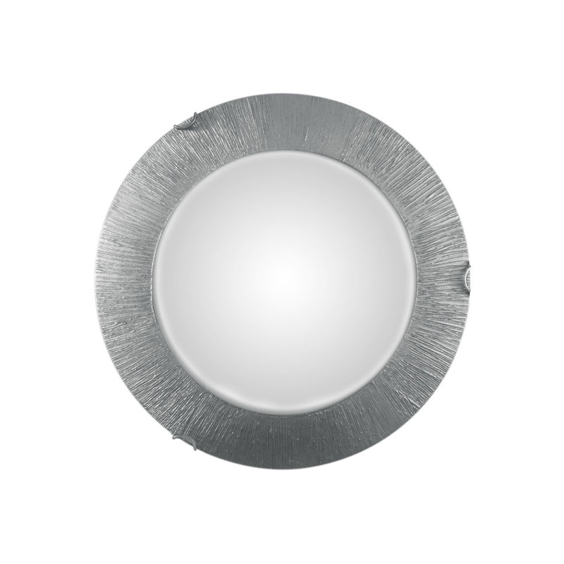 Moon 2 Light Flush Mount, Silver