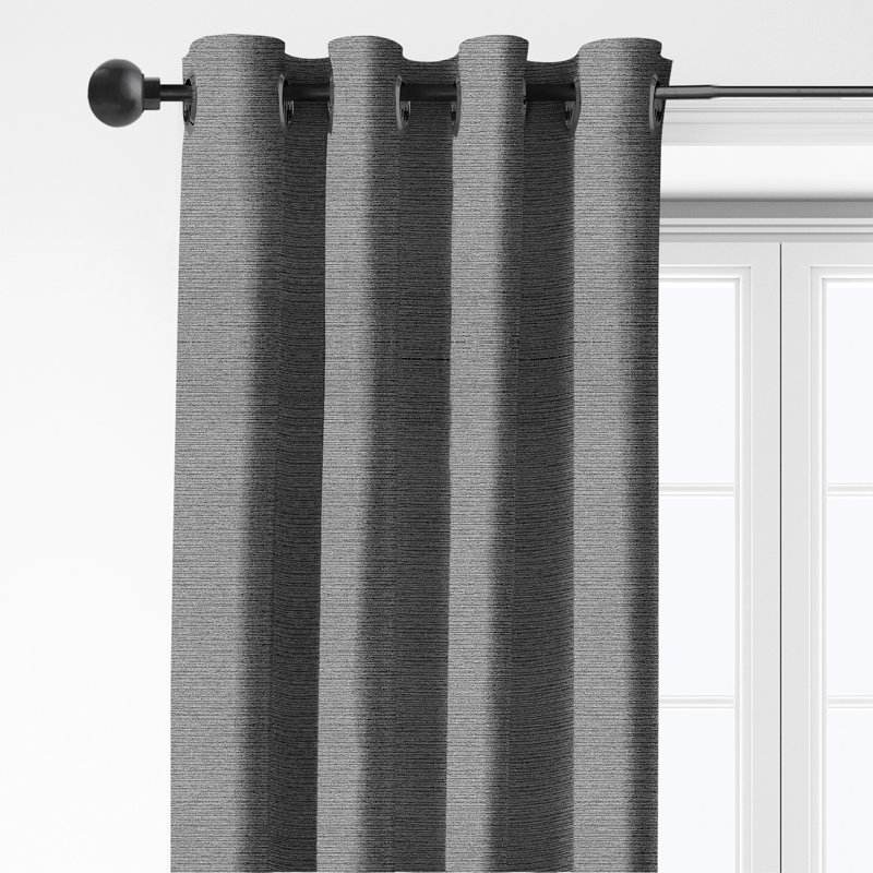 Ensemble de 2 panneaux de rideau à œillets Onyx - 50 x 144, 144