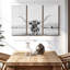 Animal «Longhorn Texas BW Canvas Print» sur-98865030